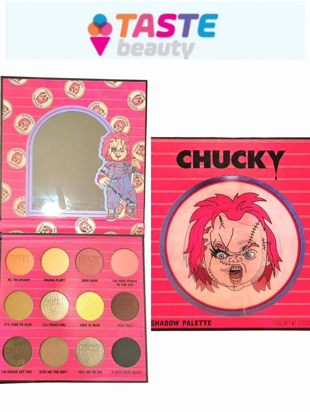 Taste Beauty X Chucky Lenticular Eyeshadow Palette